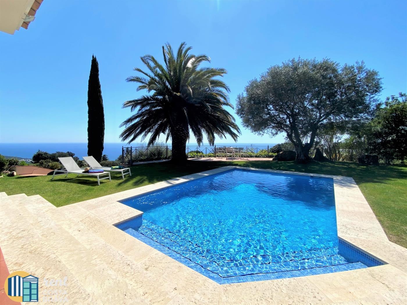 Villa Vista in Mas Nou, mit Meerblick und Pool. in Platja d'Aro