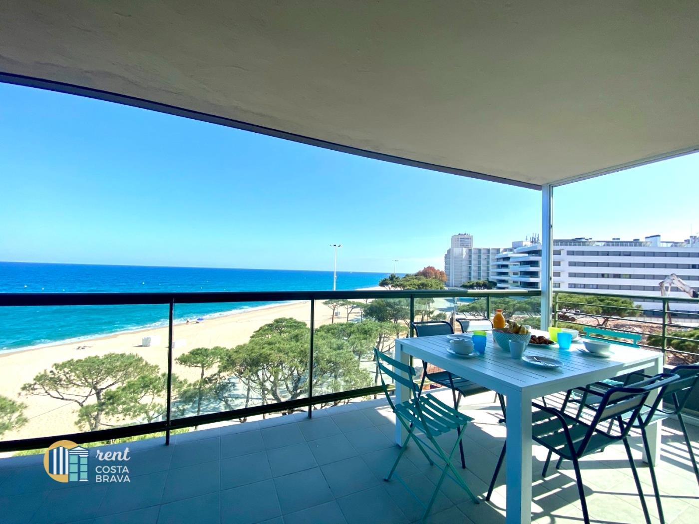 Apartament Blue Fanals a primera línea de mar amb vistes panoràmiques al mar a Platja d'Aro
